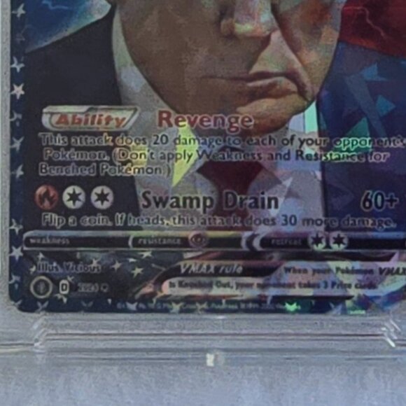 Trump Mugshot Pokemon Card With Custom Slab - Picture 4 of 9